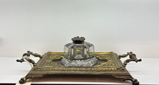 French Bronze Inkwell circa 19th C