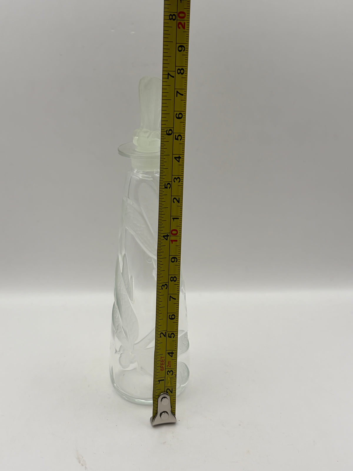 Vintage 1992 MMA Lucien Gaillard Reproduction Dragonfly 7” Glass Perfume Bottle