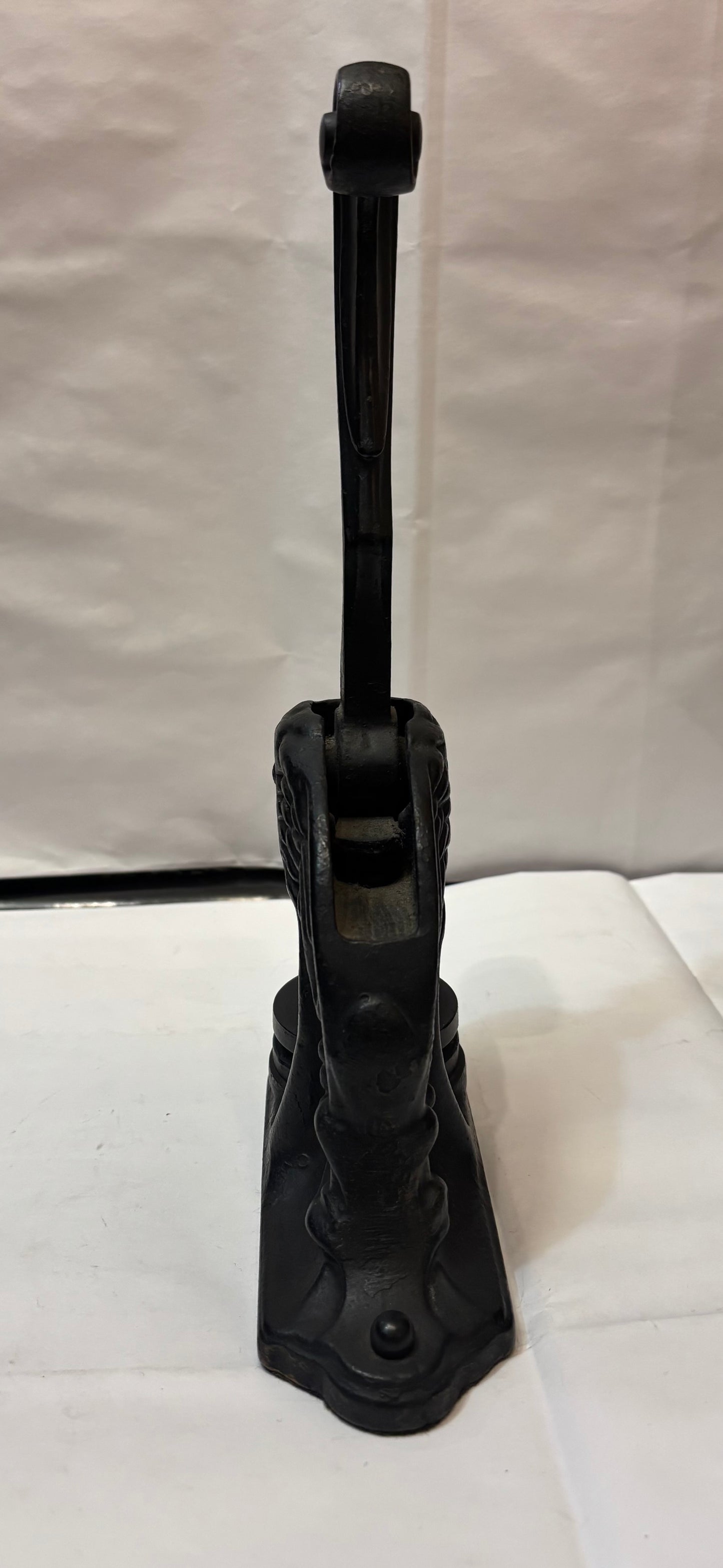 Antique Cast Iron Lion Head Notary Public Stamp Press From Kings County New York - Circa Mid 1800s