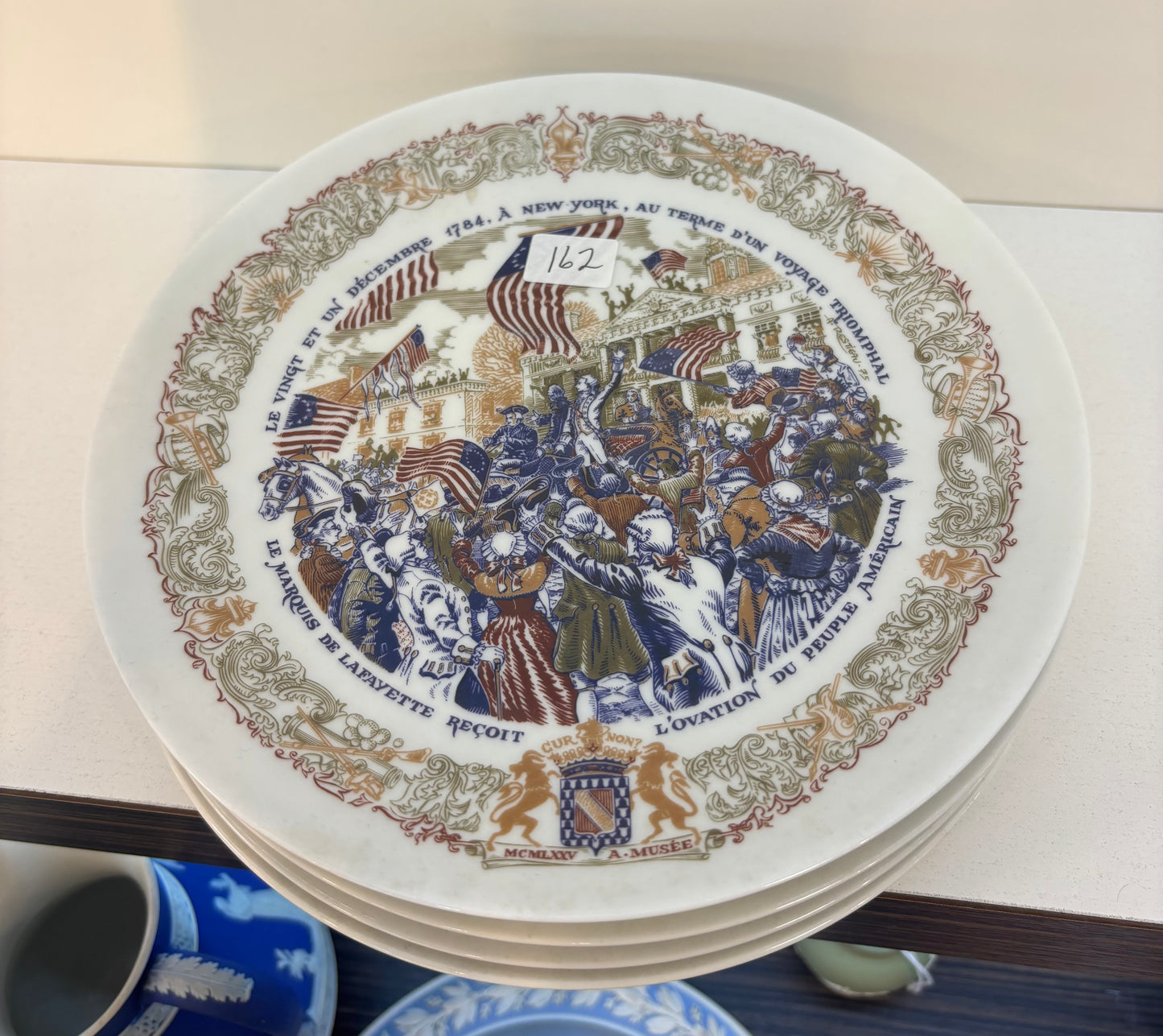 7 LIMOGES Porcelain Décor Plate Lafayette Legacy Collection -The Siege at Yorktown