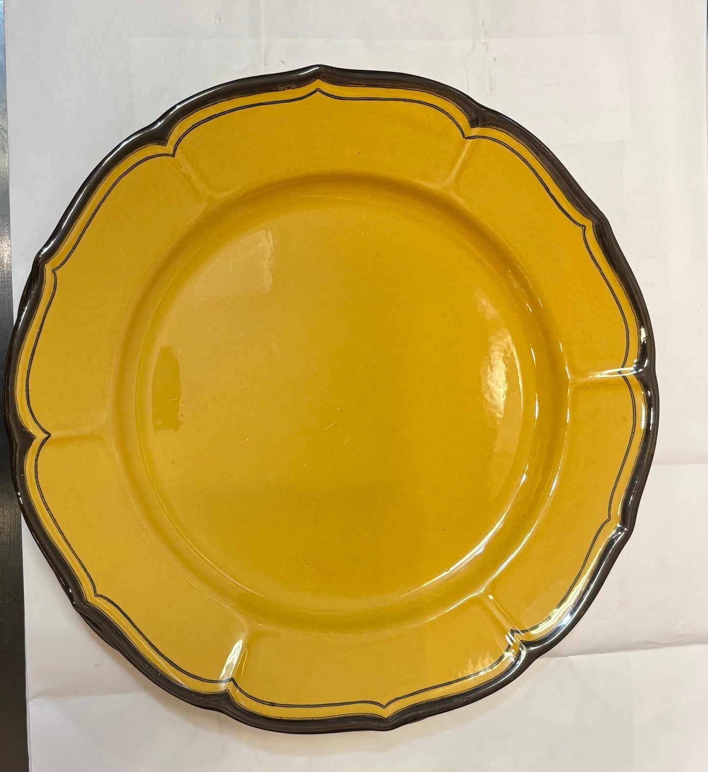 METLOX LA MANCHA GOLD POPPYTRAIL VERNON 11"d Dinner Plates set of 3